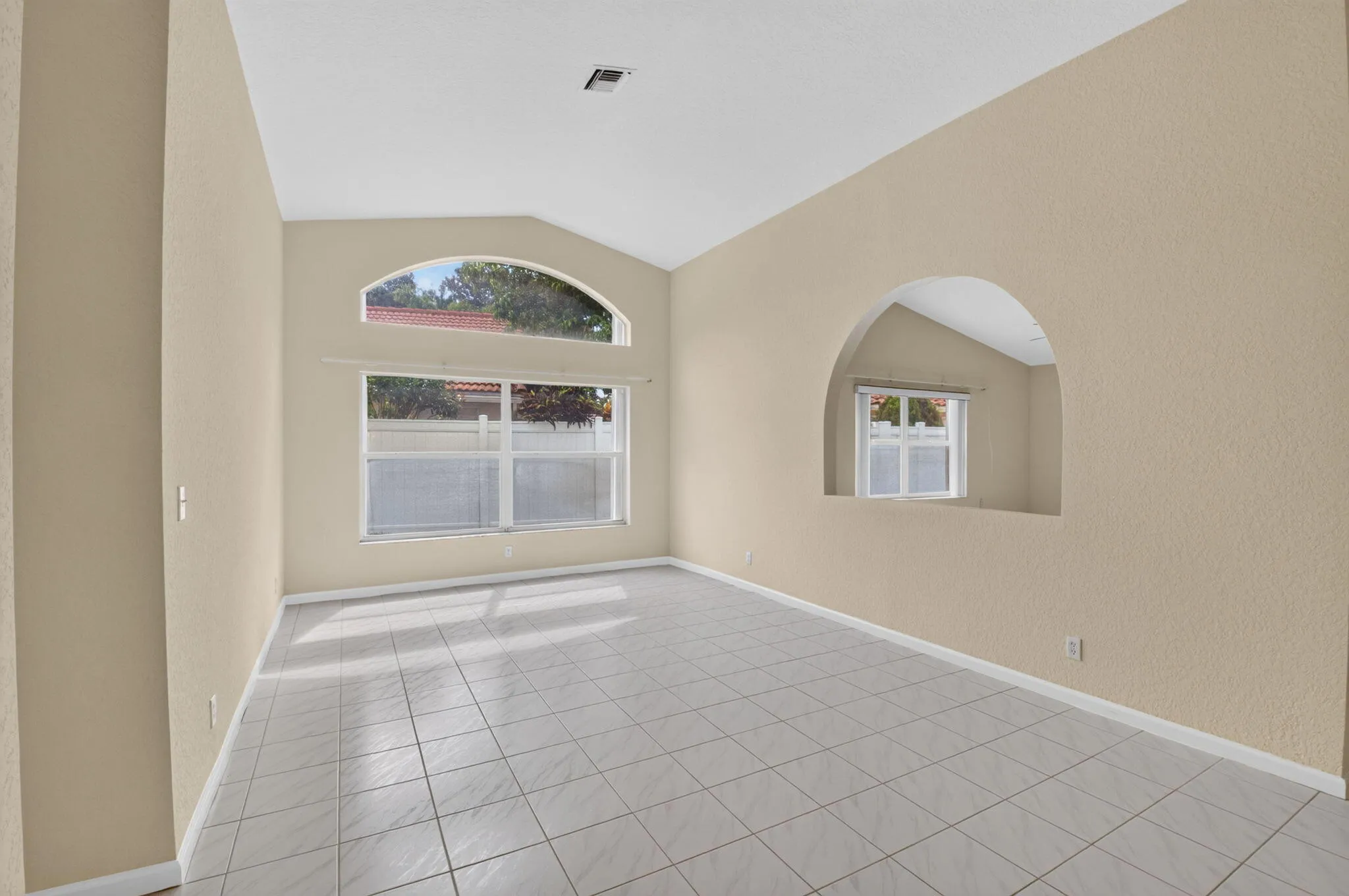 Vaulted Ceilings. Non load bearing wall on right