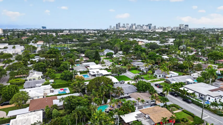 Arial View of downtown