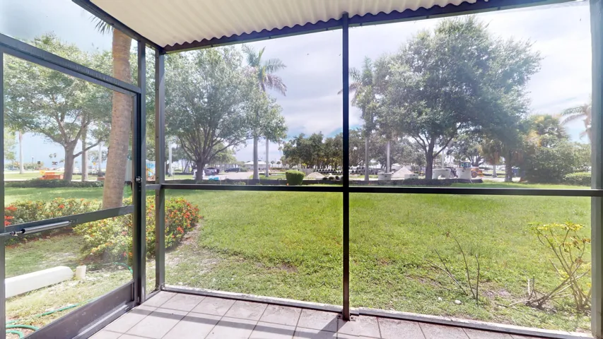 Screened patio