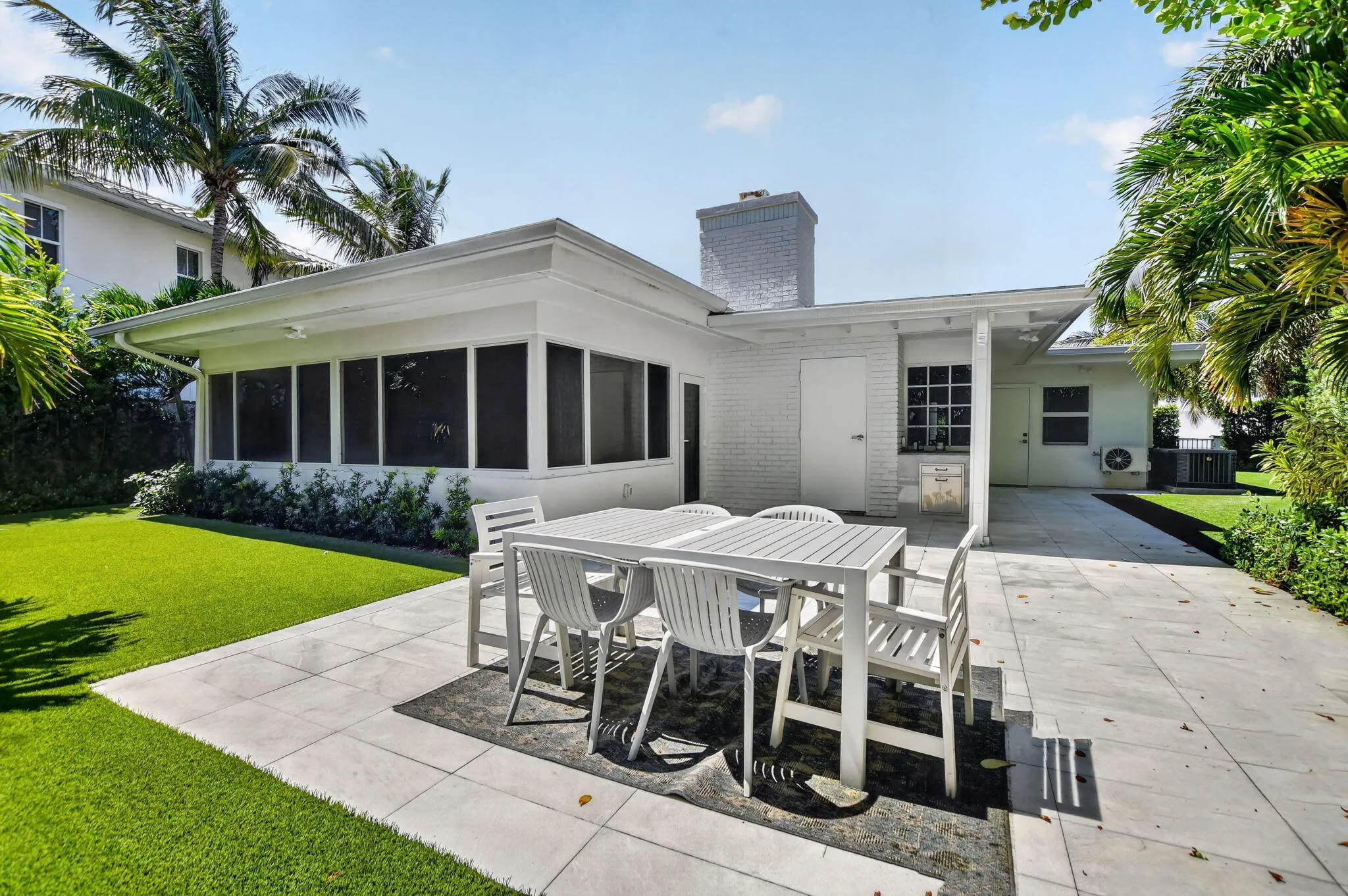INVITING PRIVATE YARD: this picture includes the beautiful entertaining area /new patio space