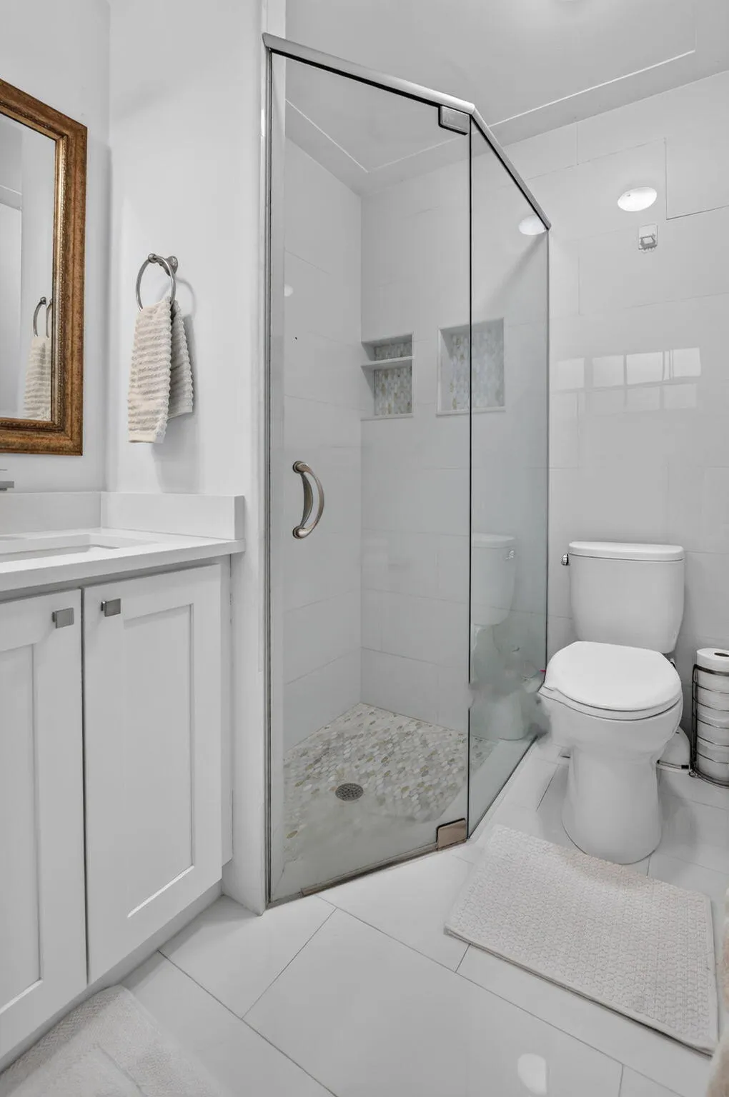 PRIMARY ENSUITE BATHROOM: water saving eco friendly TOTO toilet and large shower