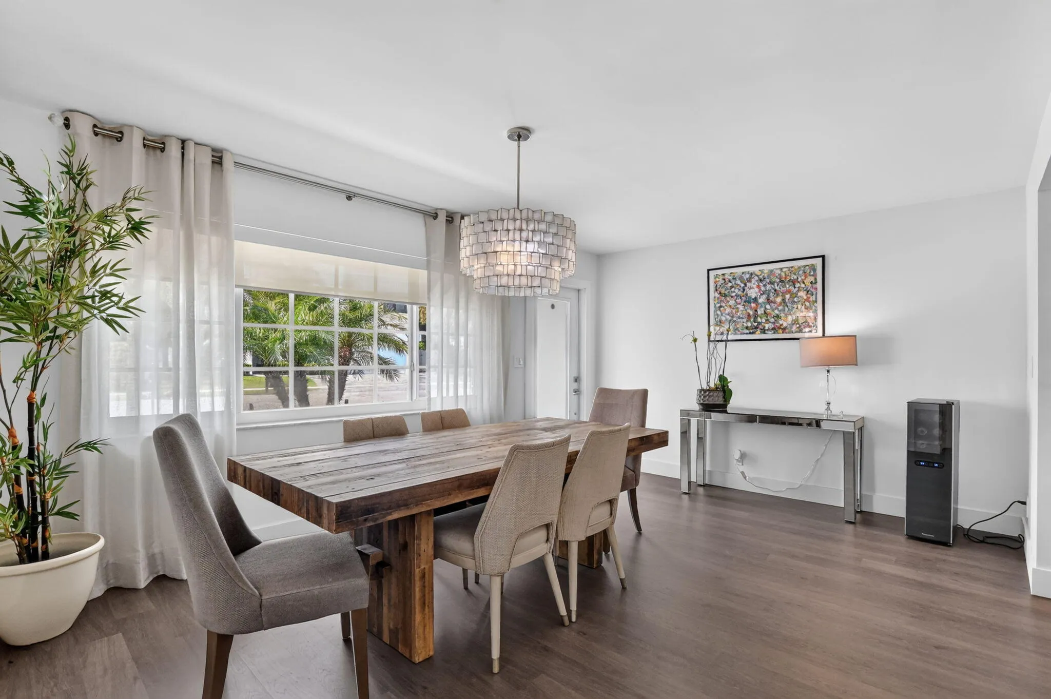 View from corner of dining area towards front window