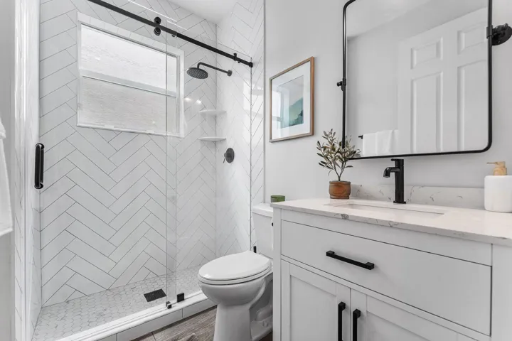 Downstairs updated bathroom