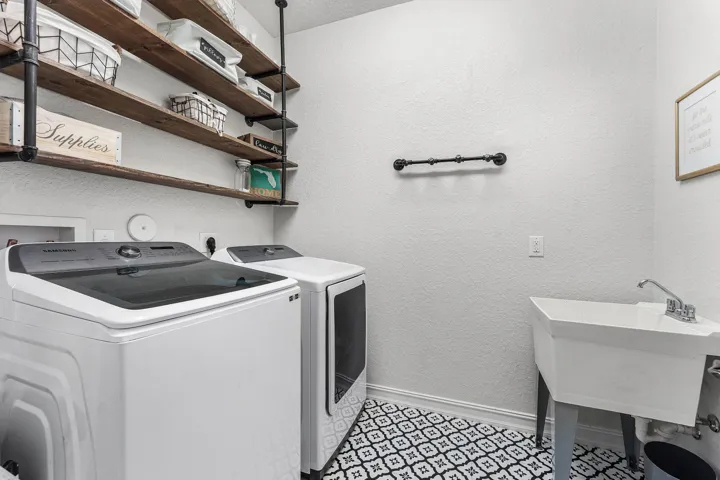 Upstairs Laundry with sink