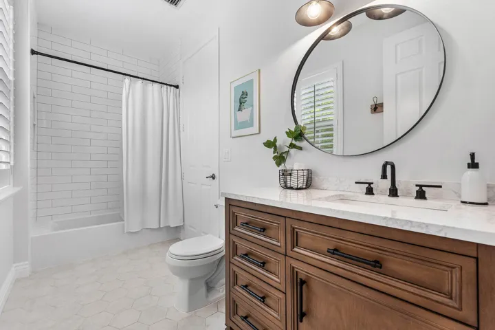 Updated Jack and Jill bathroom
