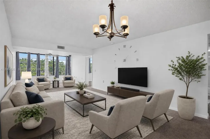 LIVING ROOM VIRTUAL STAGING