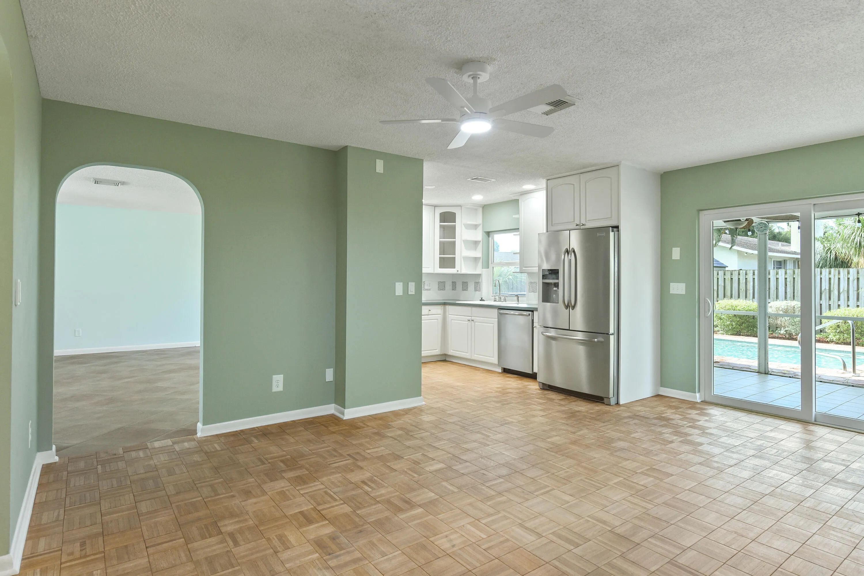 Arched Entry into Living Room