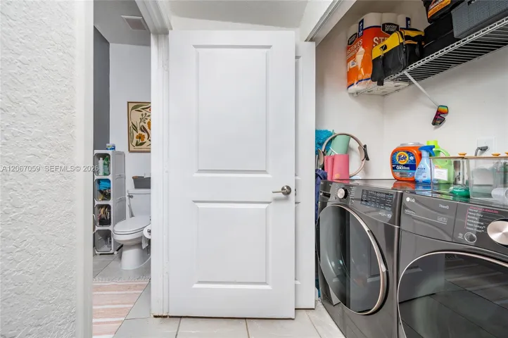 Laundry and half bath
