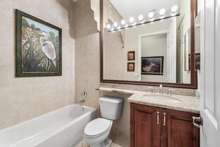 This Bathroom is located down hall from Bedroom 3