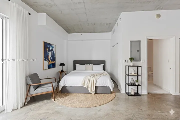 Bedroom, digitally staged