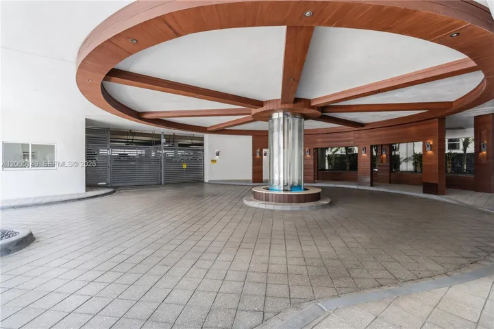 Entrance to parking garage