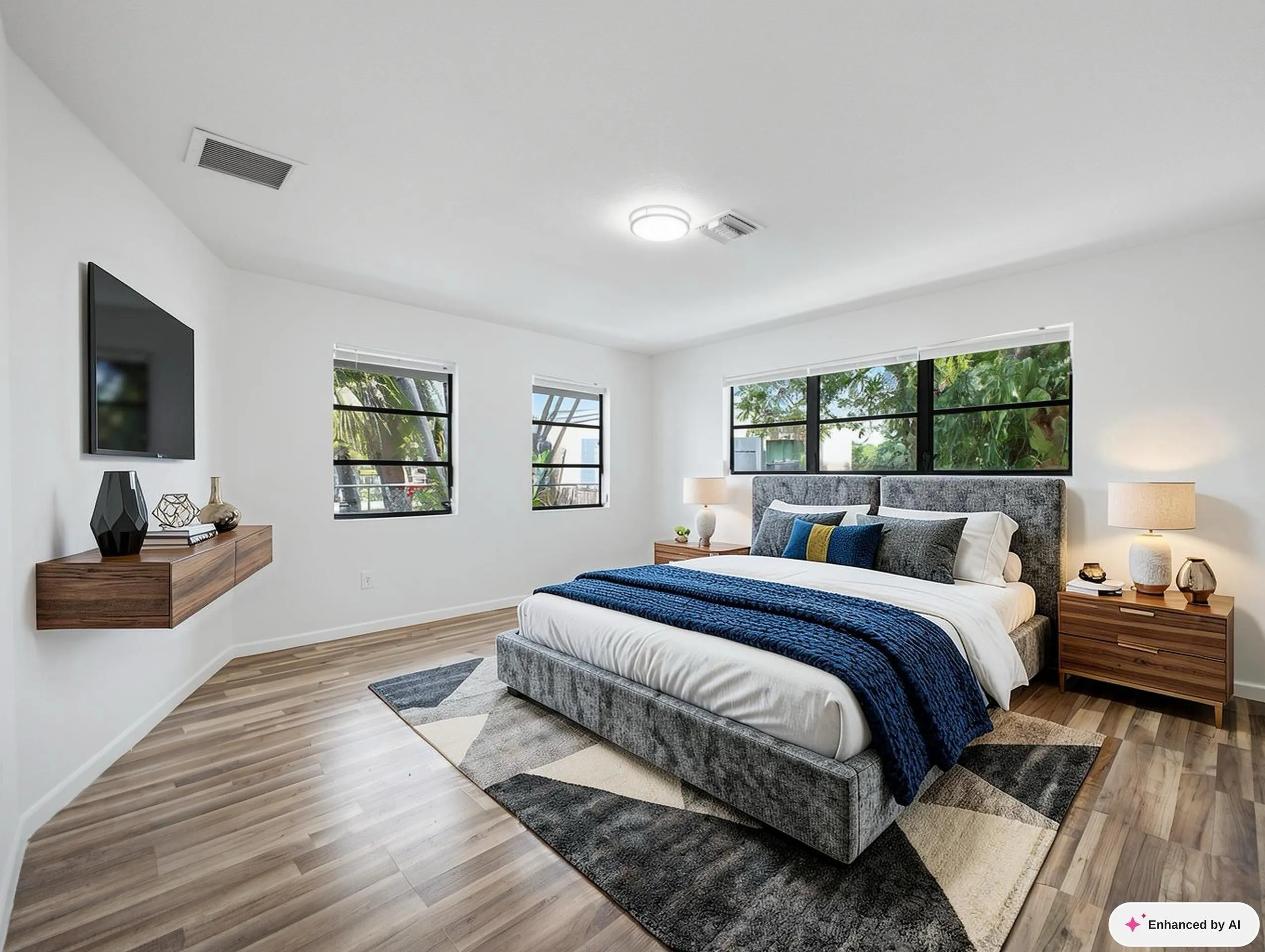 Primary Bedroom Staged