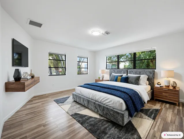 Primary Bedroom Staged