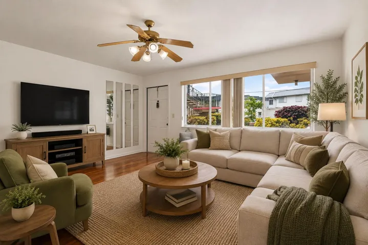 Living Room Virtually Staged