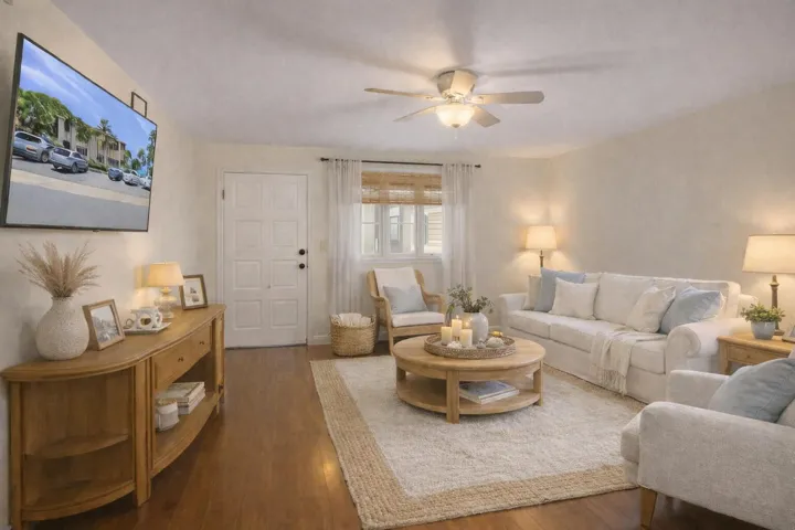Virtually Refreshed: painted walls, furniture changed