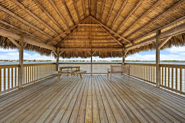 Gazebo on the Intercostal- Yoga classes 3 times a week.