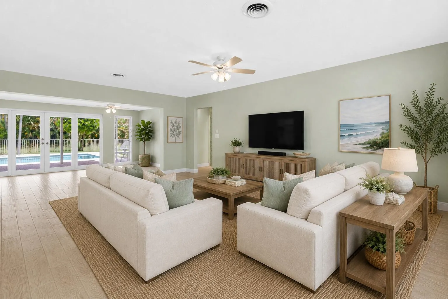 Virtually Staged Living Area