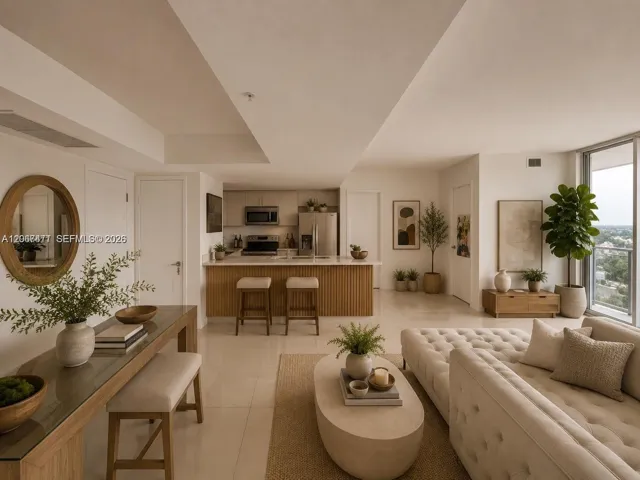 Living Room - AI conceptual rendering shown for design inspiration only; actual property condition and finishes may vary.