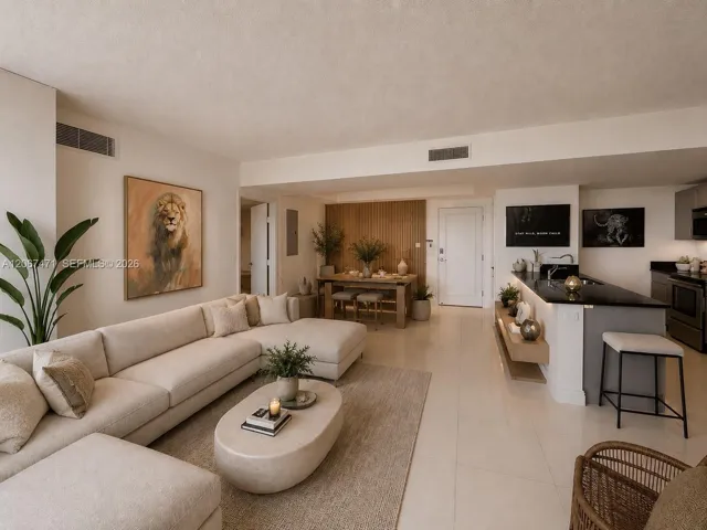 Living Room - AI conceptual rendering shown for design inspiration only; actual property condition and finishes may vary.