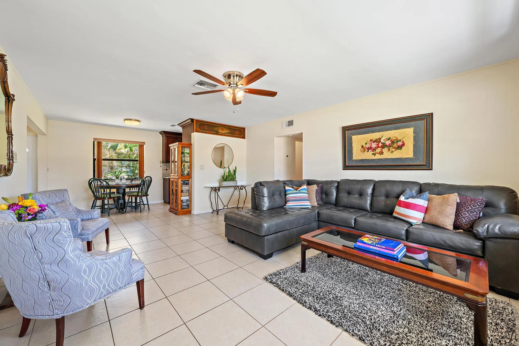 Open floor concept.