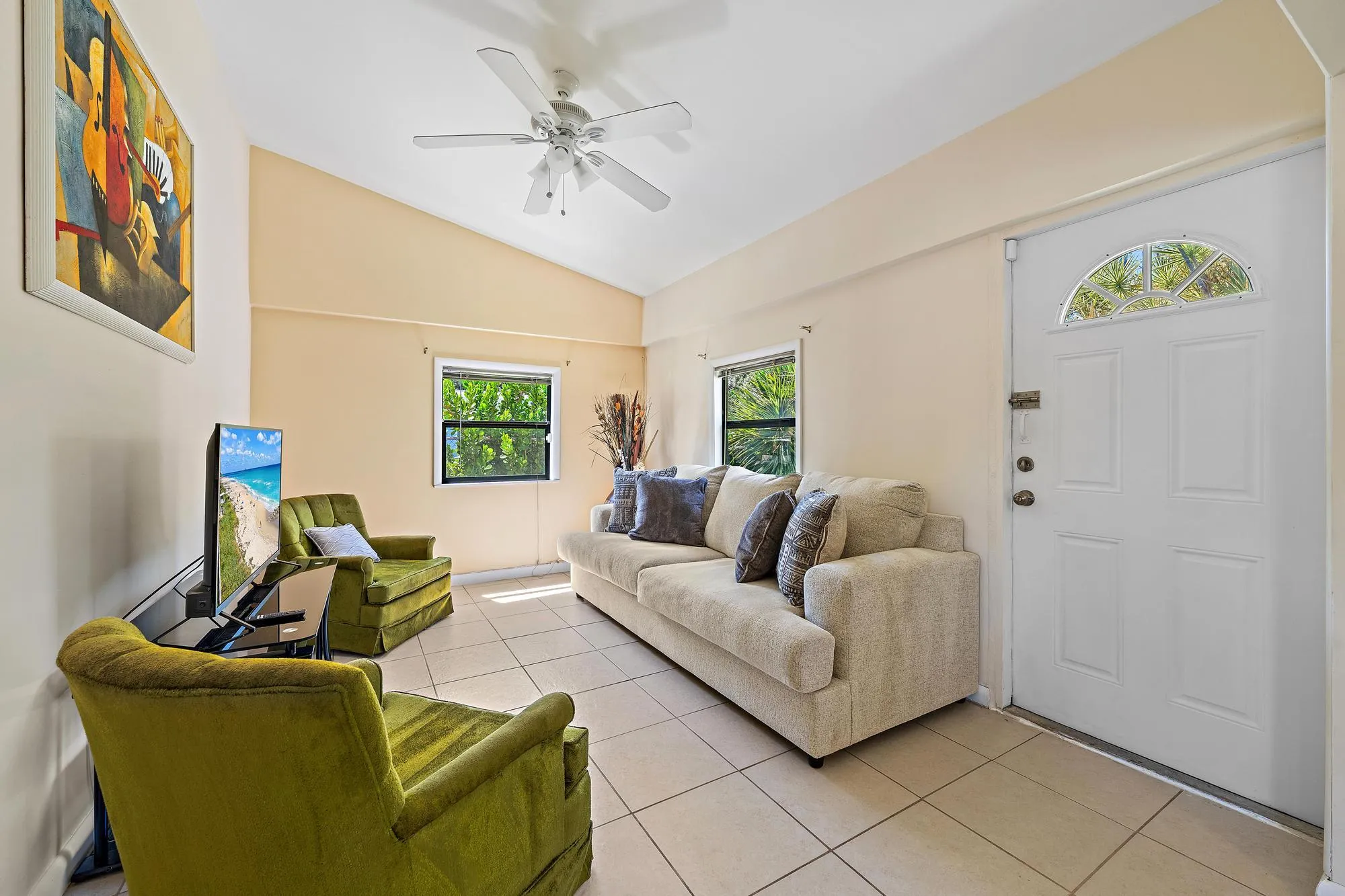 Family Room - Den. Makes it a great space for office or playroom.