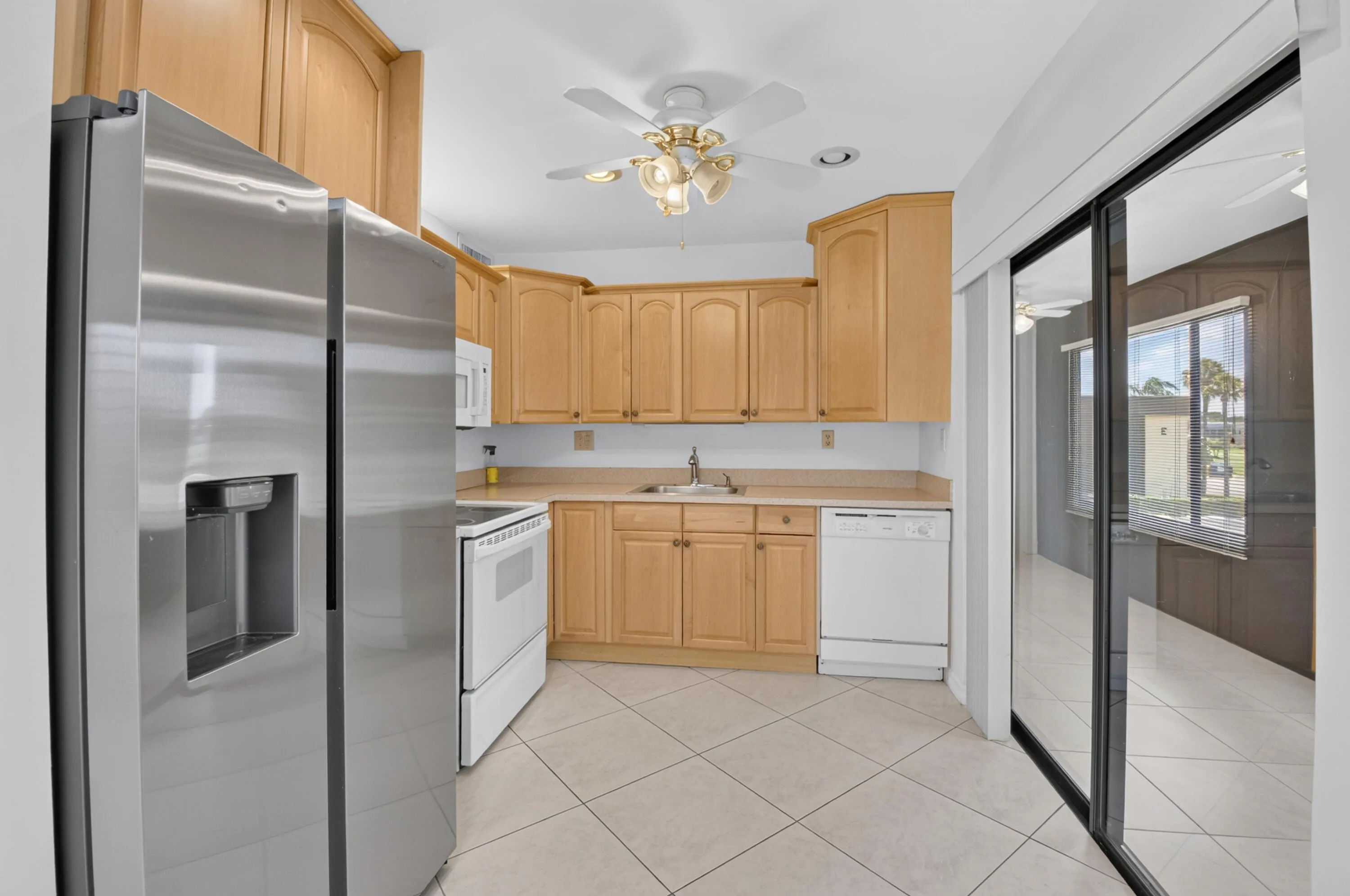 Kitchen with easy Access to the Lanai