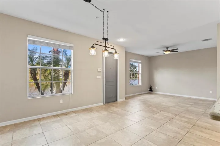 living and dining room with open kitchen