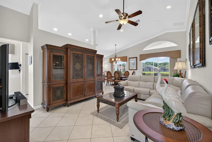 Living room view from foyer