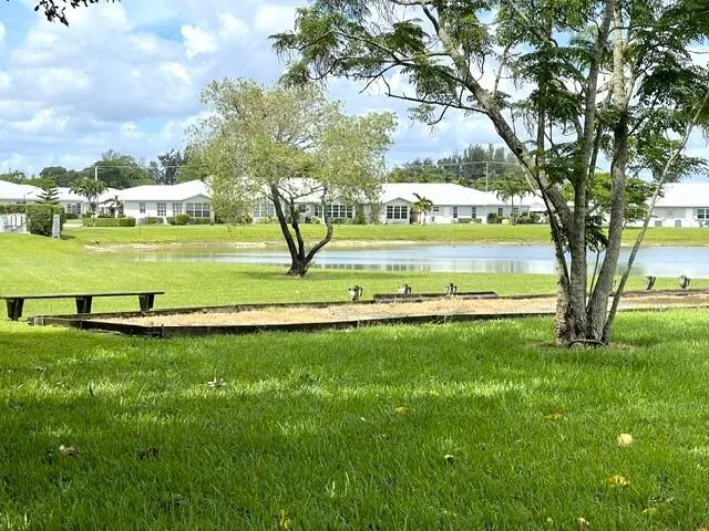 Bocci court view from back yard