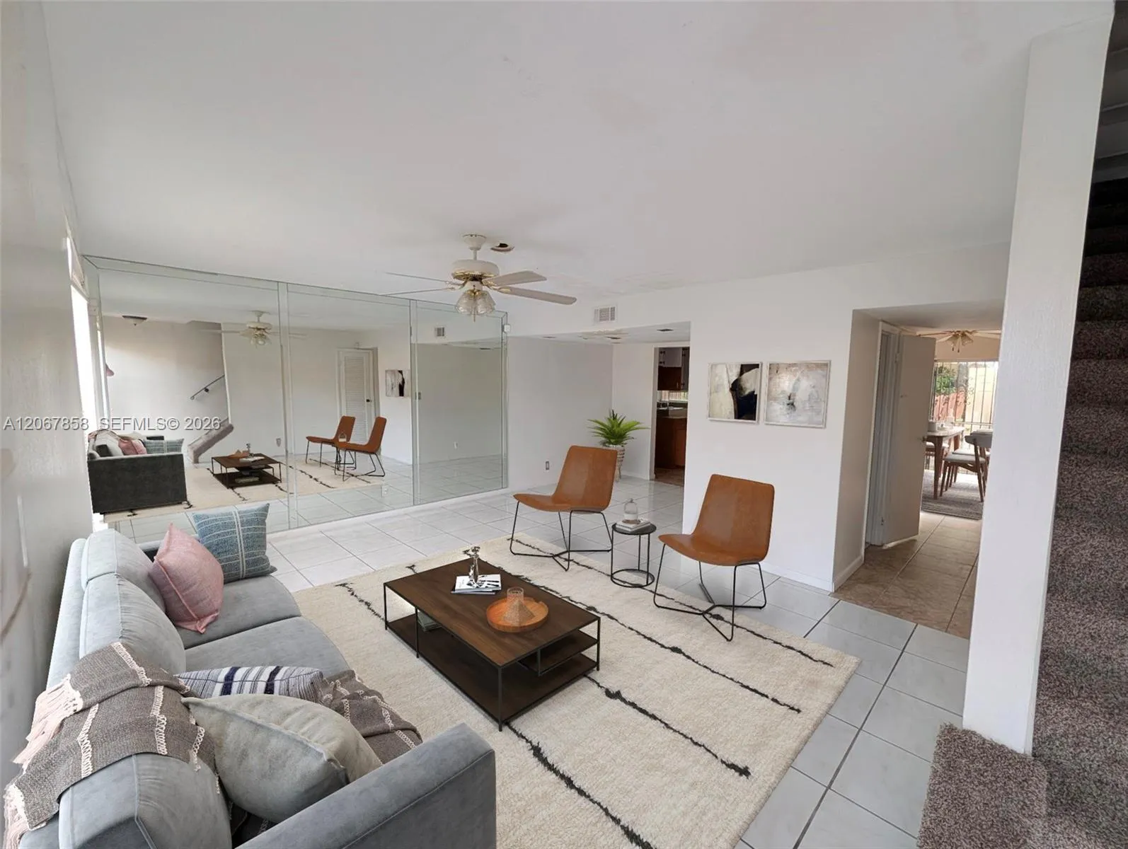 Virtually staged to show potential