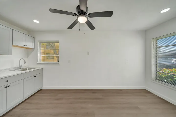 Convenient Eat-in Kitchen.