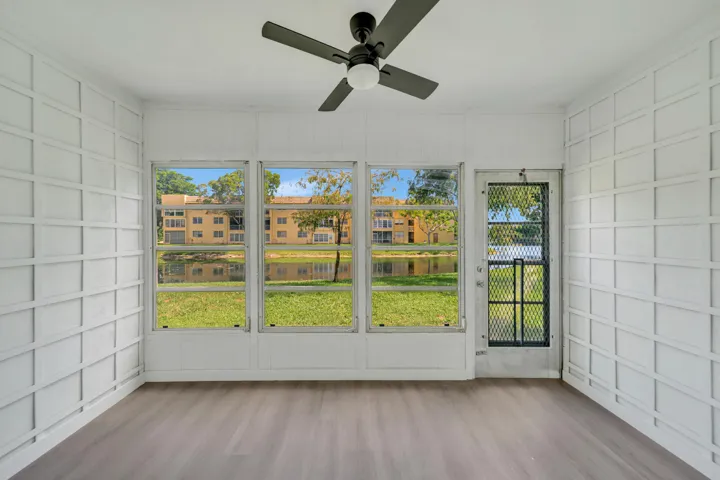 Enclosed Sun Room with Waterview