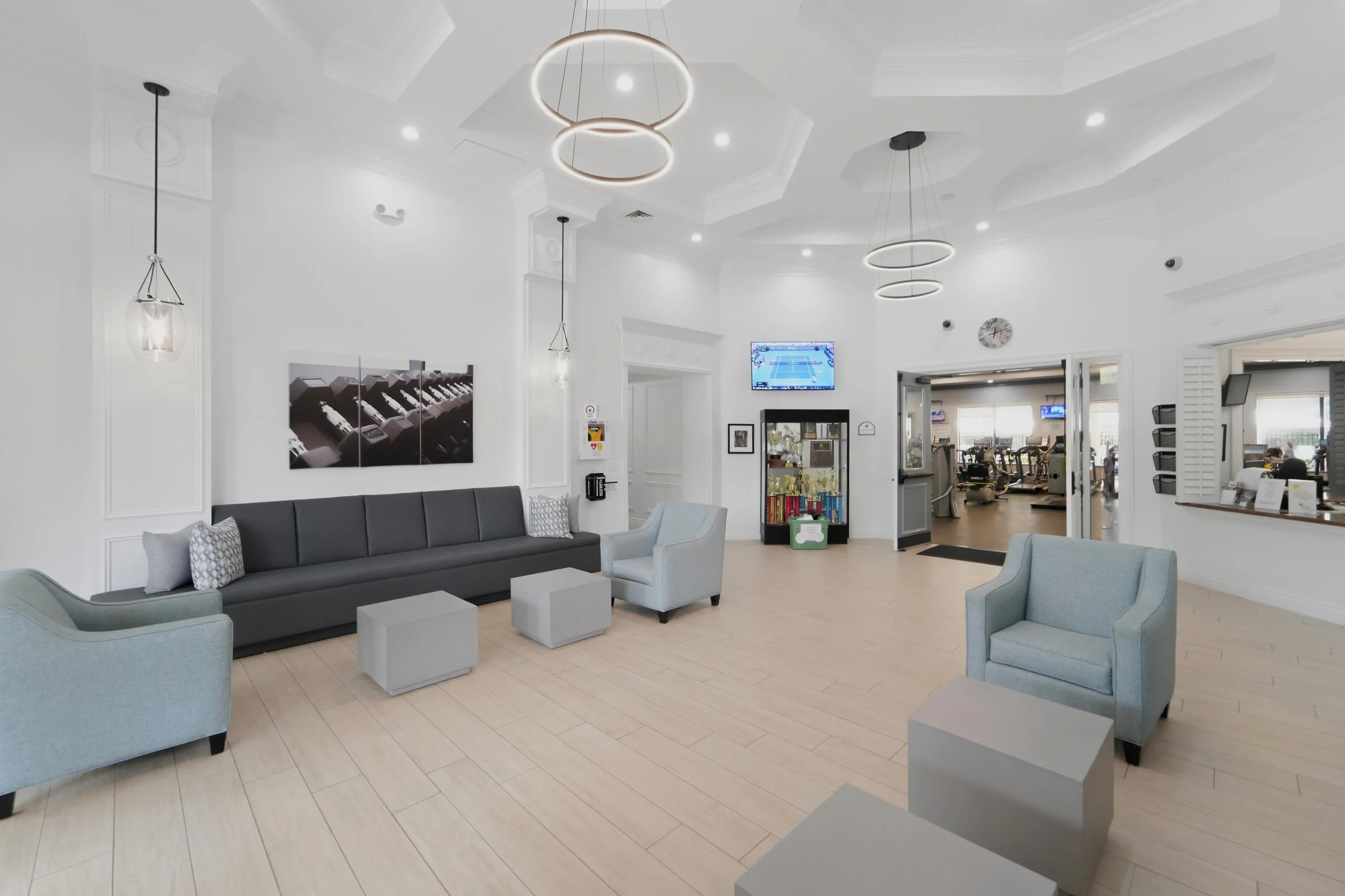 The separate Athletic Club welcomes residents to a dedicated destination for fitness, wellness and recreation.