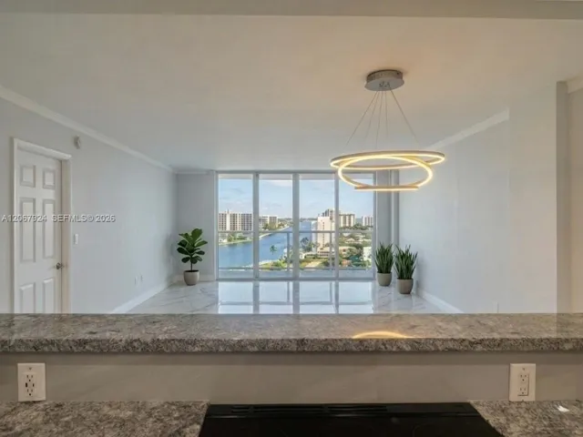 View from inside kitchen