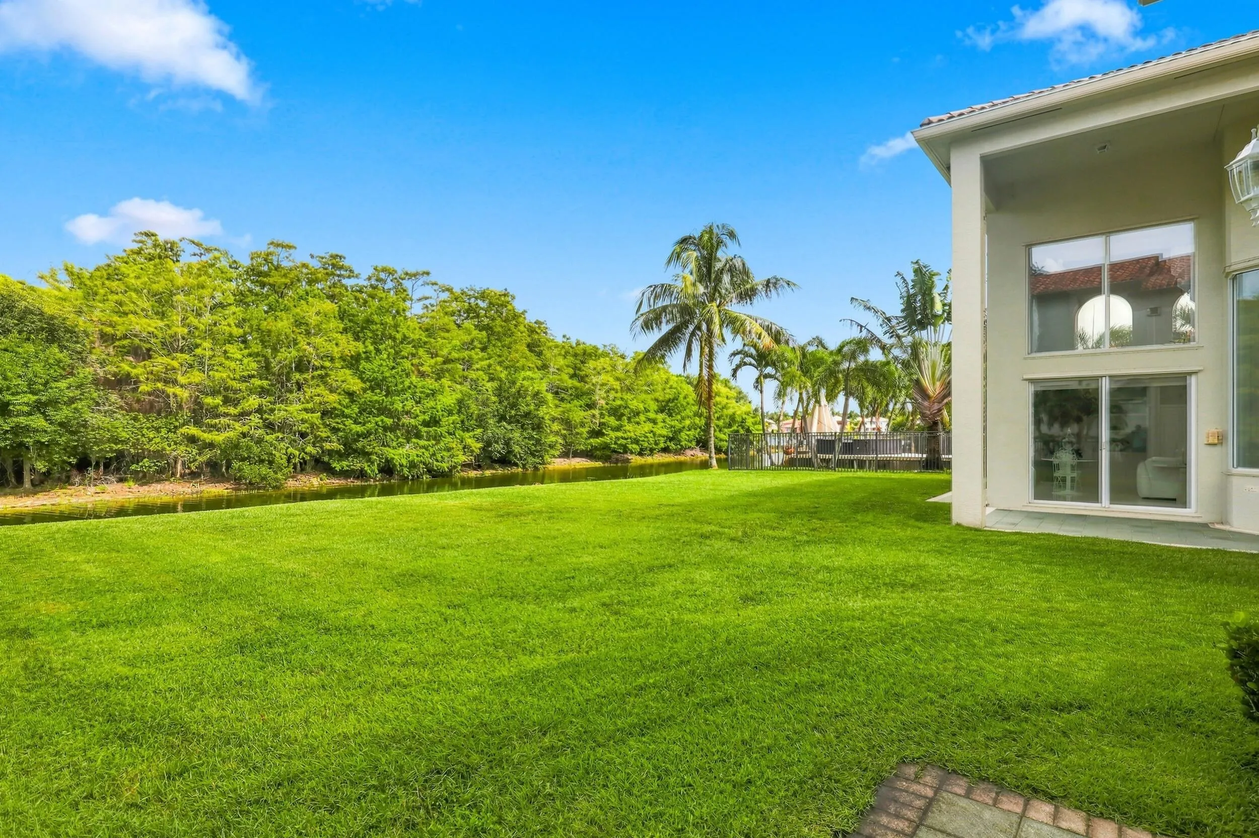 Large backyard with natural preserve. West facing. Plenty of room for a large pool and outdoor area
