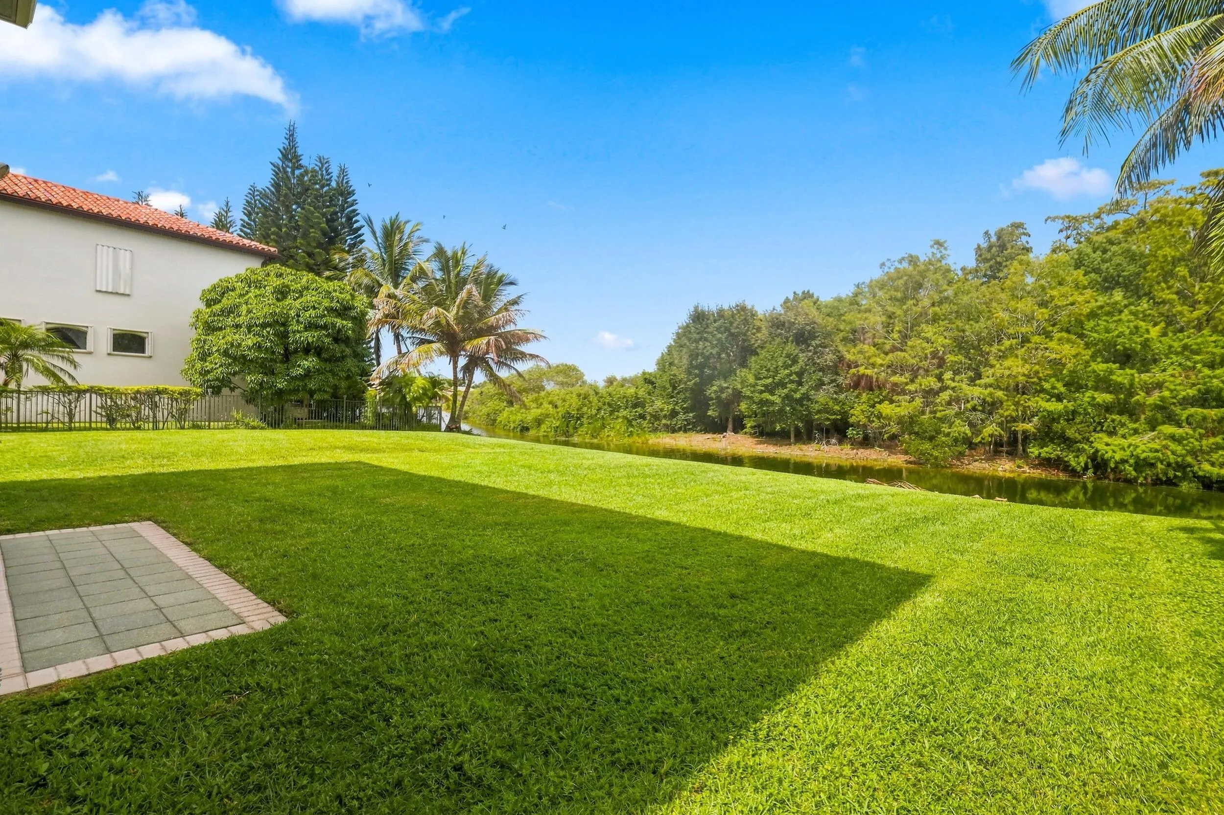 Large backyard with natural preserve. West facing. Plenty of room for a large pool and outdoor area