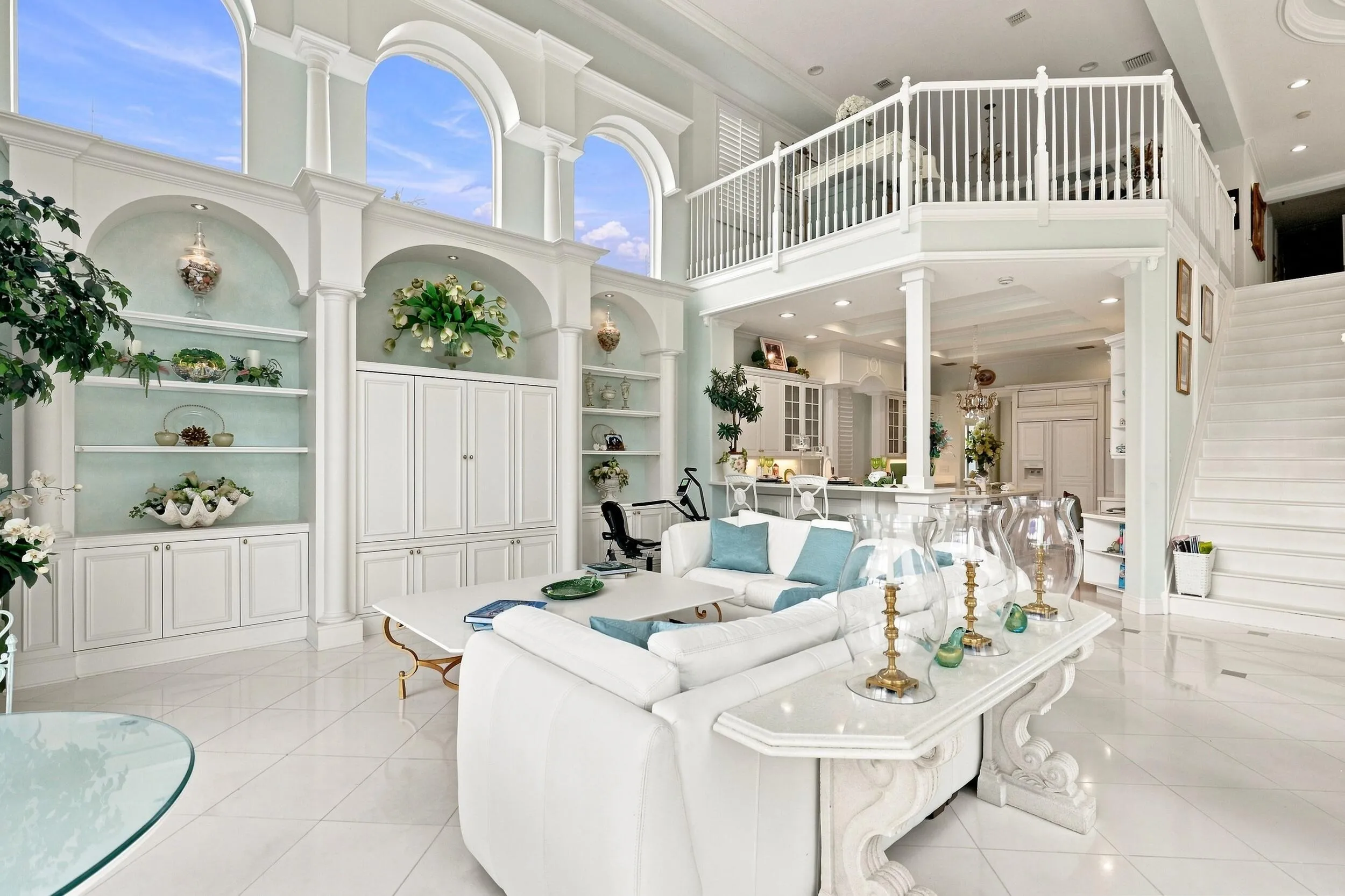 Open floor plan includes family room, informal dining area and kitchen.