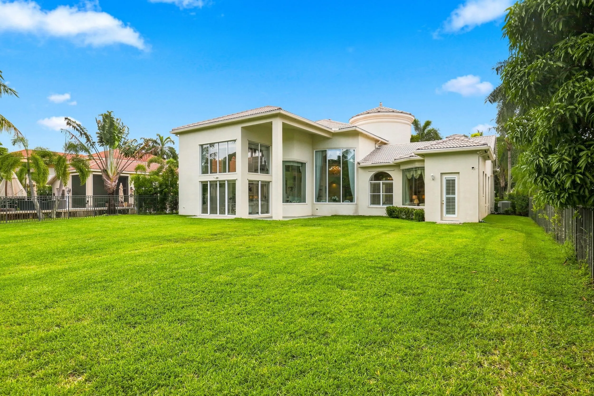 Large backyard with natural preserve. West facing. Plenty of room for a large pool and outdoor area