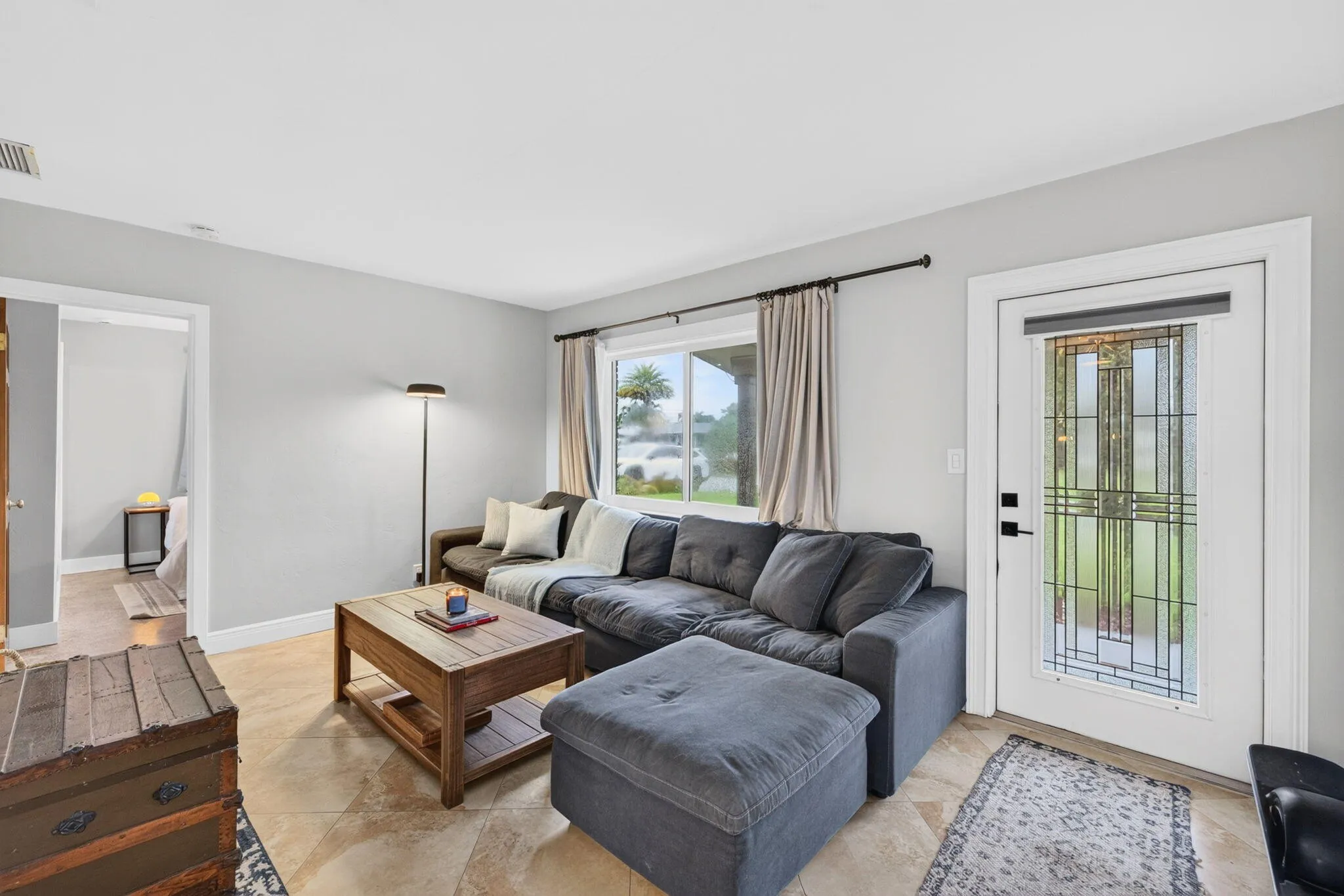 Entry and living room