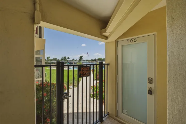 Unit main entrance