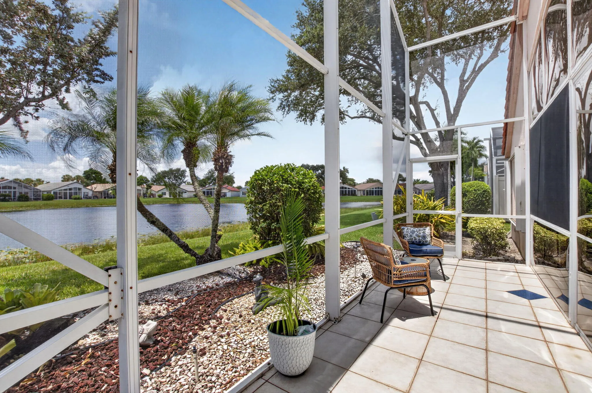 Screen enclosed patio