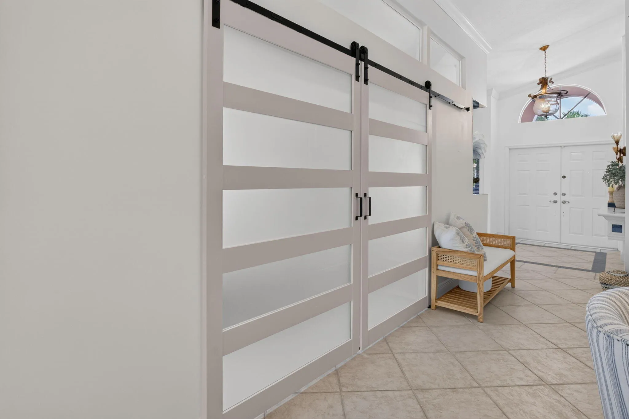 Barn Door entry into 3rd bedroom
