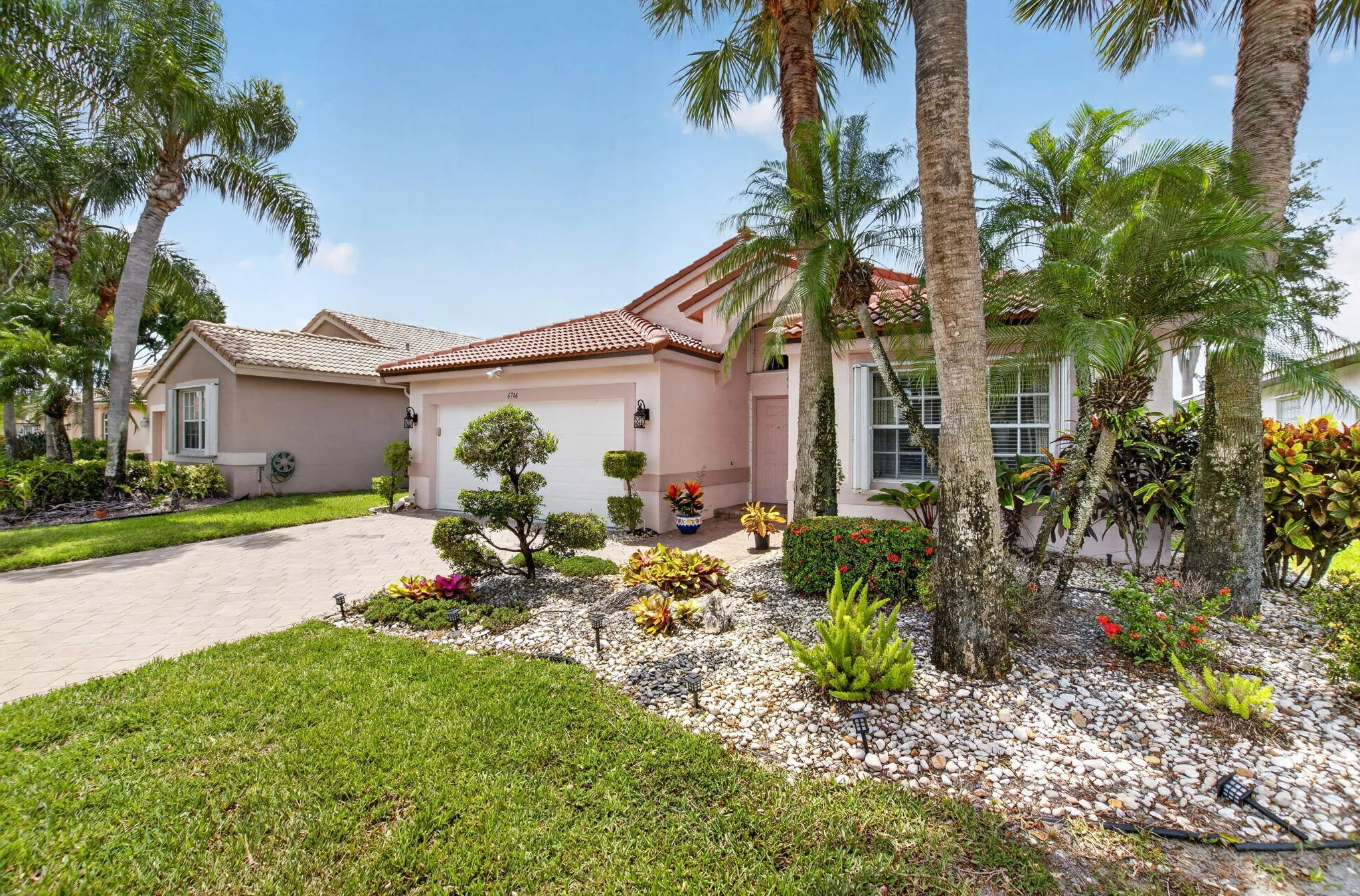 Lush landscaping