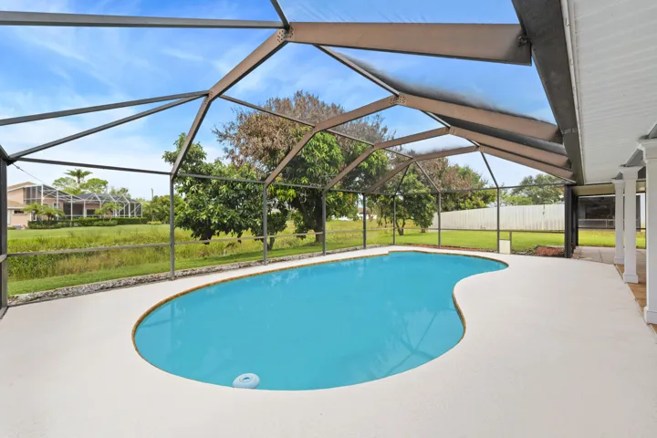 Screened in Pool Area