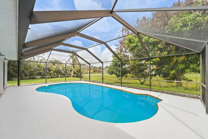 Screened in Pool Area