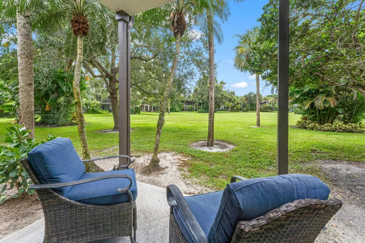Outdoor seating area