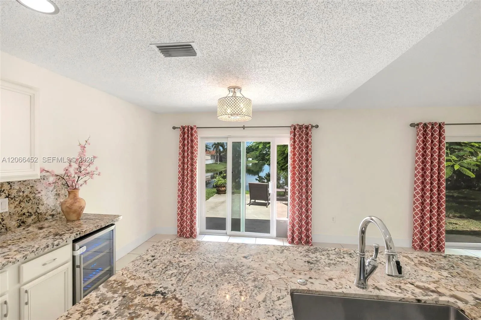 Facing Dining Area and Back Yard
