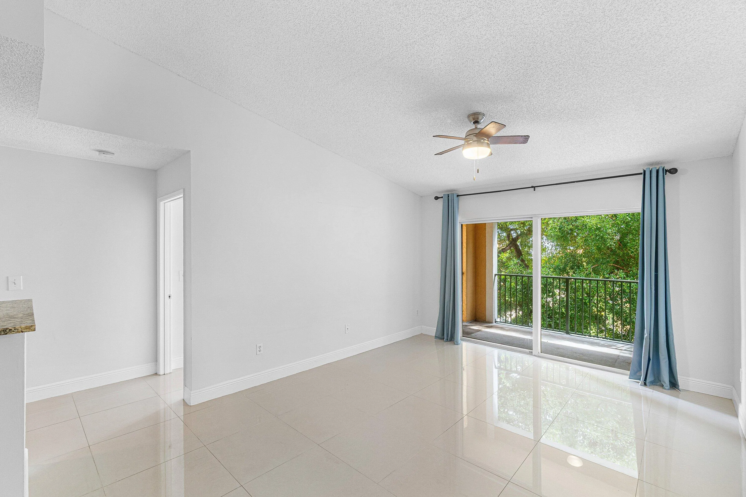 large porcelain tile throughout