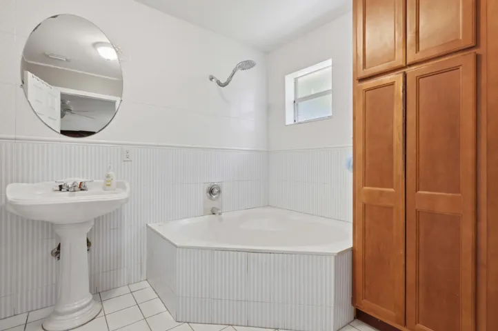 Master Bathroom with Roman Tub Shower Combo