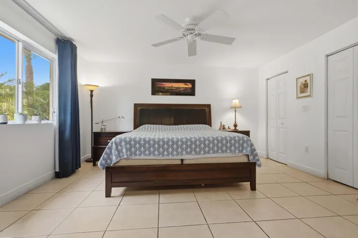 Master Bedroom with His and Hers Walk In Closets